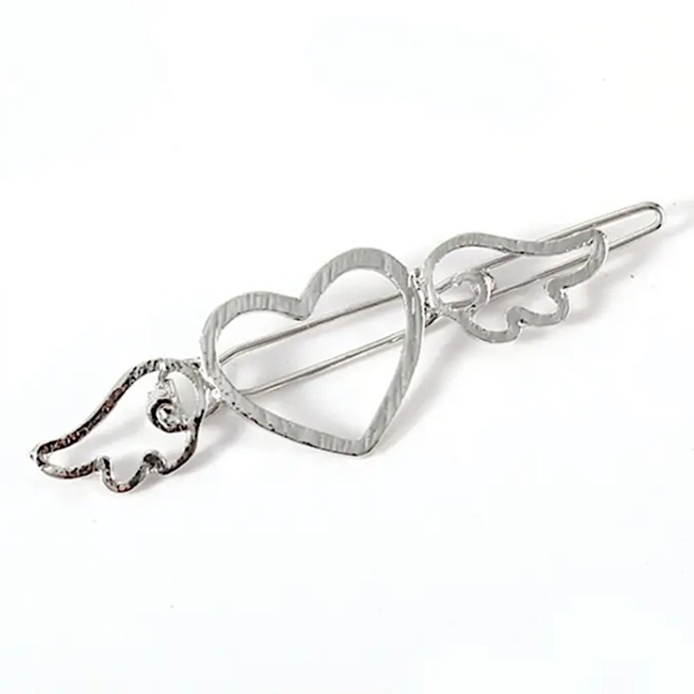⚜️[𝟯/$𝟭𝟴]⚜️Heart Wings Cute Barrette NEW - Picture 6 of 10